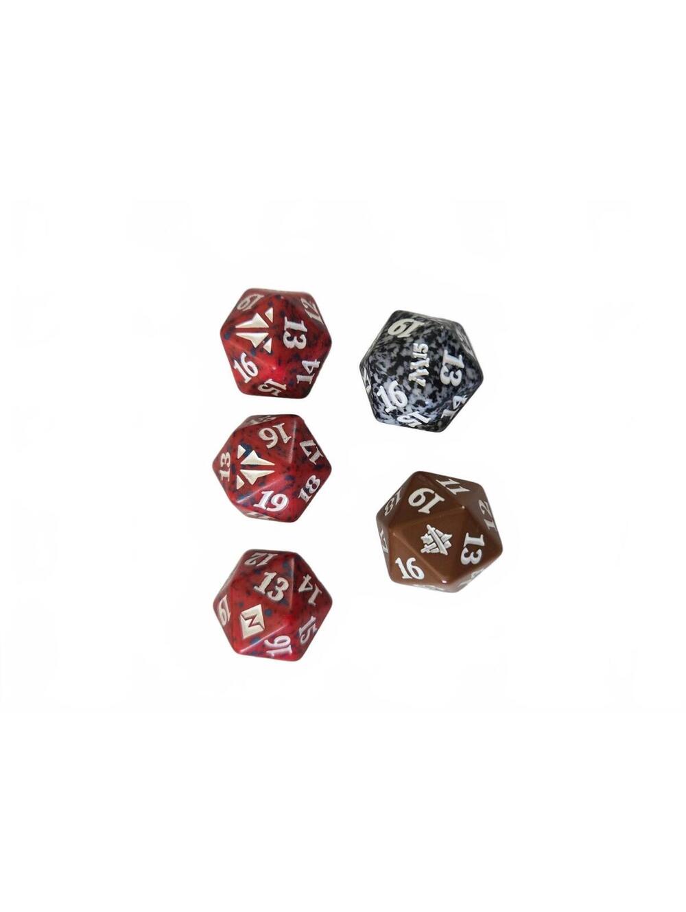 Magic: The Gathering (MTG) Spindown D20 Life Counter Dice x5